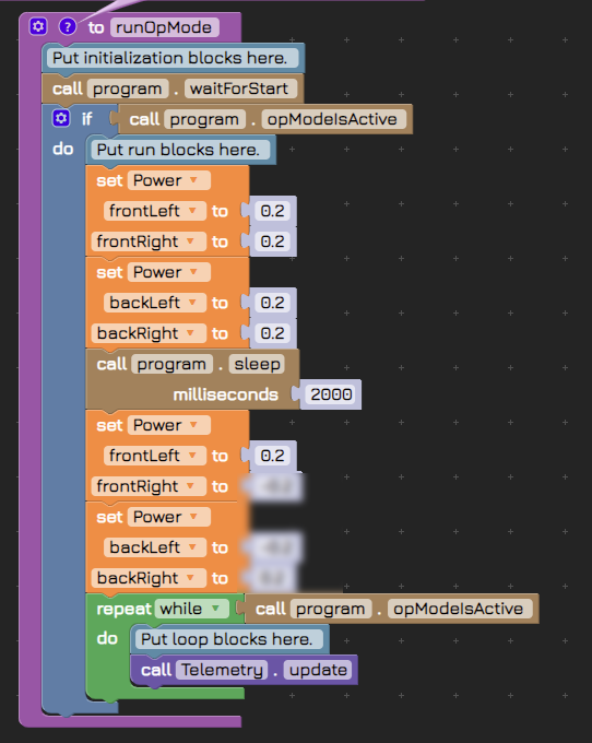 Motor power screenshot